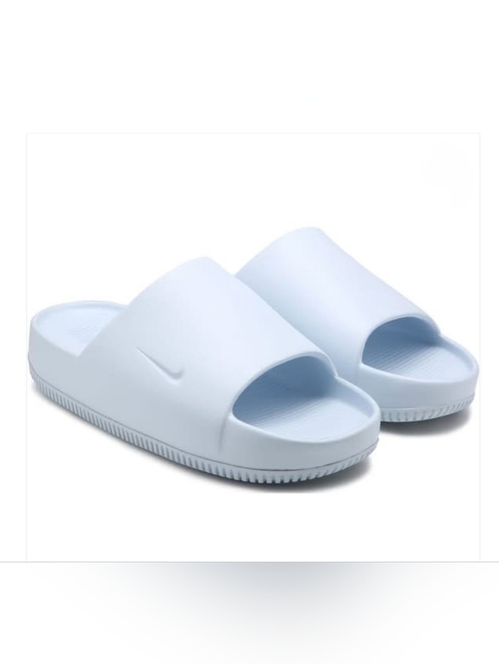 Nike Women's Calm Blue Tint Slide Water-Friendly Foam Comfortable Sandal Size 10